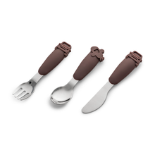 Load image into Gallery viewer, Citron - Silicone Cutlery Set with Pouch