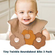 Load image into Gallery viewer, Tiny Twinkle - Roundabout Bib 3-Pack Set