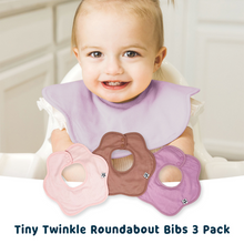 Load image into Gallery viewer, Tiny Twinkle - Roundabout Bib 3-Pack Set