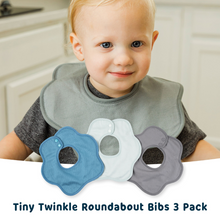 Load image into Gallery viewer, Tiny Twinkle - Roundabout Bib 3-Pack Set