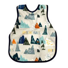 Load image into Gallery viewer, BapronBaby Adventure Awaits Bapron Bib-Apron Front View