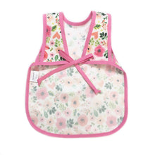 Load image into Gallery viewer, BapronBaby Bubblegum Floral Bapron Bib-Apron Back View