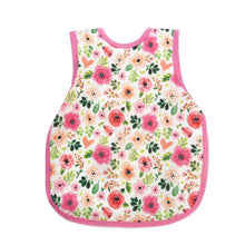 Load image into Gallery viewer, BapronBaby Bubblegum Floral Bapron Bib-Apron Front View