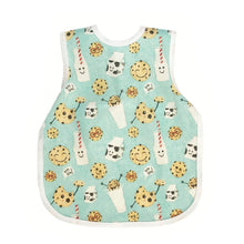 Load image into Gallery viewer, BapronBaby Cookies and Milk Bapron Bib-Apron Front View