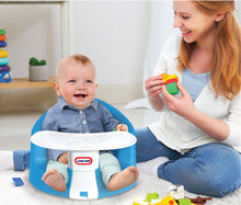 Load image into Gallery viewer, Little Tikes My 1st Foam Seat with Tray in Blue - Lifestyle image