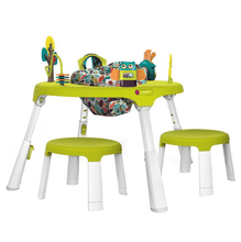 Load image into Gallery viewer, Oribel PortaPlay Convertible Activity Center Forest Friends with 2 Stools
