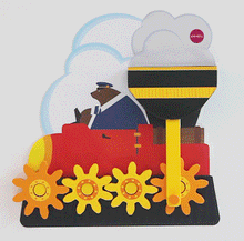 Load image into Gallery viewer, Oribel VertiPlay Round and Round Goes Mr. Bear in Action