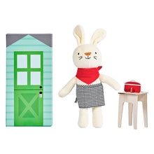 Load image into Gallery viewer, Petit Collage - Plush Play Sets - Rubie the Rabbit In the Kitchen