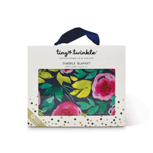 Load image into Gallery viewer, Tiny Twinkle Swaddle Blanket Painted Peony