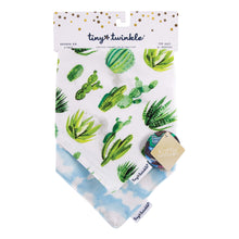 Load image into Gallery viewer, Tiny Twinkle Bandana Bib Cacti Set