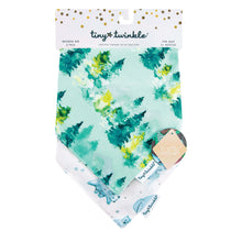 Load image into Gallery viewer, Tiny Twinkle Bandana Bib Forest Set