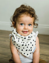 Load image into Gallery viewer, Tiny Twinkle Bandana Bib Painted Peony Set