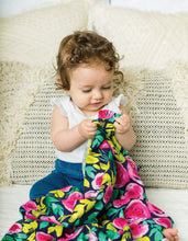 Load image into Gallery viewer, Tiny Twinkle Swaddle Blanket Painted Peony