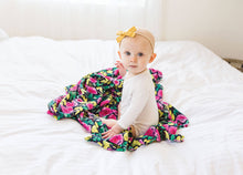 Load image into Gallery viewer, Tiny Twinkle Swaddle Blanket Painted Peony