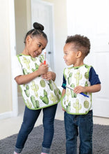 Load image into Gallery viewer, Toddler using BapronBaby Desert Cactus Bapron Bib-Apron