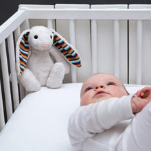 Load image into Gallery viewer, Zazu Baby Sleep Soothers - Bibi the Bunny crib