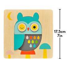 Load image into Gallery viewer, Petit Collage Wooden Puzzle – Little Owl