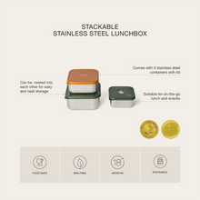 Load image into Gallery viewer, Citron - SS Stackable Lunchbox
