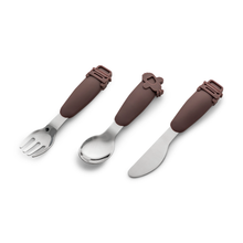 Load image into Gallery viewer, Citron - Silicone Cutlery Set with Pouch
