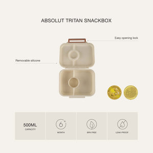 Citron - Absolut Tritan Snackbox With 3 Compartments