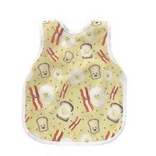 Load image into Gallery viewer, BapronBaby Bacon and Eggs Bapron Bib-Apron Front View
