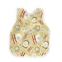 Load image into Gallery viewer, BapronBaby Bacon and Eggs Bapron Bib-Apron Front View
