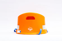 Load image into Gallery viewer, Blippi Booster Seat in Orange - back profile
