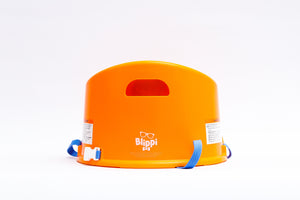 Blippi Booster Seat in Orange - back profile