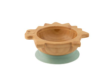 Load image into Gallery viewer, Citron Bamboo Bowl with Suction Dino
