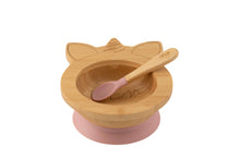 Load image into Gallery viewer, Citron Bamboo Bowl with Suction with Spoon Unicorn
