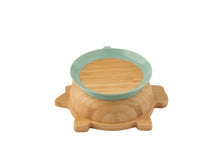 Load image into Gallery viewer, Citron Bamboo Bowl with Suction Dino Suction
