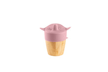 Load image into Gallery viewer, Citron Bamboo Cup with Lid and Straw Blush Pink Front View
