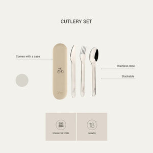 Citron - Cutlery Set with Silicon Case