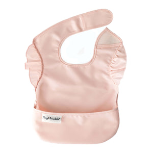 Tiny Twinkle Easy Bibs with Ruffles in Rose 