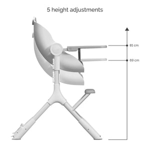 Oribel Cocoon Z Ice Grey - 5 Height Adjustments