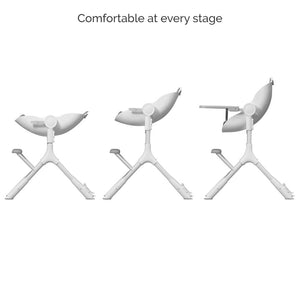Oribel Cocoon Z Ice Grey - 3 recline positions