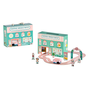 Petit Collage - Little Sweet Shop Wind Up and Go Playset