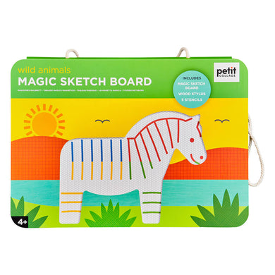 Petit Collage Magic Sketch and Stencil - Wild Animals