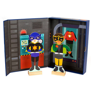 Petit Collage Magnetic Dress Up - Superheroes