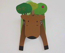 Load image into Gallery viewer, Oribel VertiPlay Goofy Moose Balancer in Action
