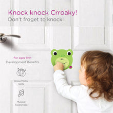 Load image into Gallery viewer, Oribel VertiPlay Knock Knock Door Knocker Crroaky Developmental Benefits
