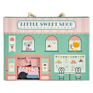Petit Collage - Little Sweet Shop Wind Up and Go Playset