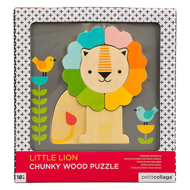 Petite Collage Wooden Puzzle – Little Lion