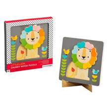 Load image into Gallery viewer, Petite Collage Wooden Puzzle – Little Lion
