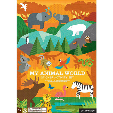 Petit Collage Sticker Activity Set My Animal World