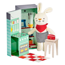 Load image into Gallery viewer, Petit Collage - Plush Play Sets - Rubie the Rabbit In the Kitchen
