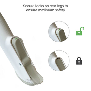 Oribel Cocoon Z Ice Grey  - secure locks of rear legs