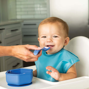 Tiny Twinkle's Silicone Spoon 4Packs - Ocean - Dark Blue Silicone Spoon
