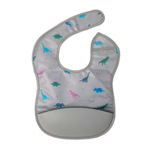 Load image into Gallery viewer, Tiny Twinkle - Silicone Pocket Bibs in Dinosaurs

