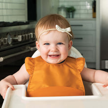 Load image into Gallery viewer, Tiny Twinkle - Silicone Pocket Bibs in Cinnamon
